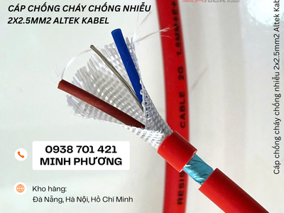 Cáp điện chống cháy chống nhiễu 2 lõi 2.5mm2 phân phối Đà Nẵng, Gia Lai, Hà Nội 2
