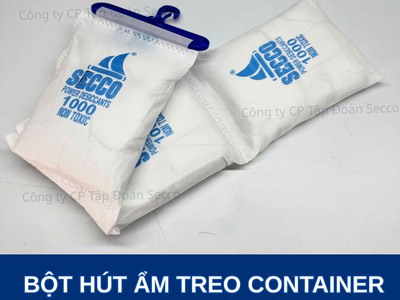 Bột Hút Ẩm - Dây Treo Hút Ẩm Container 1kg  Dây 3 Túi Nhỏ 1