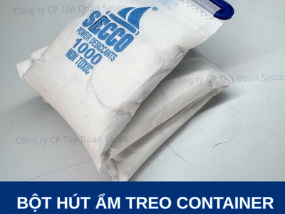Bột Hút Ẩm - Dây Treo Hút Ẩm Container 1kg  Dây 3 Túi Nhỏ 0