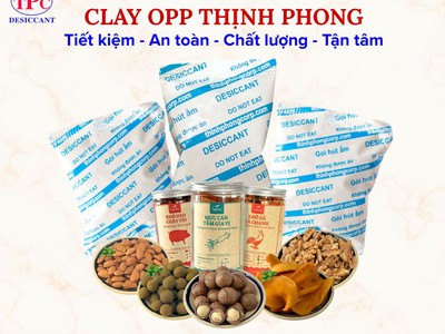 Gói hút ẩm Clay OPP Thịnh Phong   Giải pháp bảo quản trái cây sấy khô hiệu quả 0