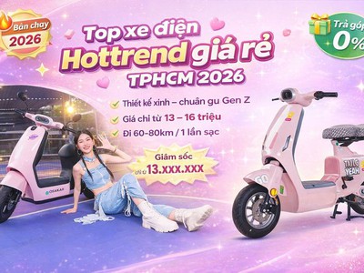 Top xe điện Hottrend giá rẻ tại TP.HCM đáng mua nhất 2026 0