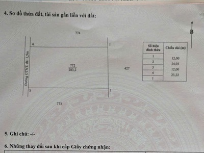 Bán thu hồi vốn lô đất thổ gần kcn phú ngãi trị giá 720 triệu 2