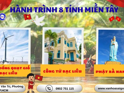 Hành Trình Khám Phá 8 Tỉnh Miền Tây 4N3D 1