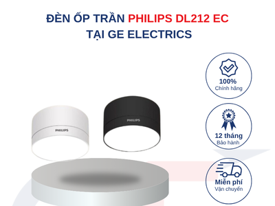 Thông Tin Sản Phẩm Ốp Trần Philips DL212 EC tại GE Electrics 0