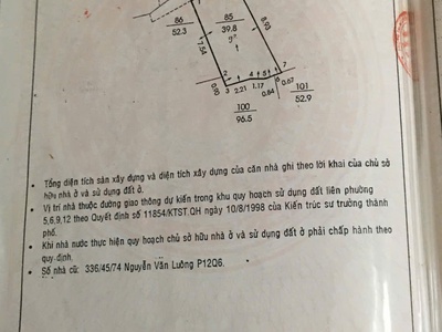 Bán nhà quận 6   hồng bàng   sổ hồng riêng  ...