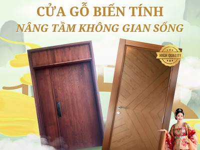Cửa gỗ biến tính 1