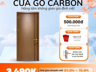 Cửa gỗ carbon saigondoor 0