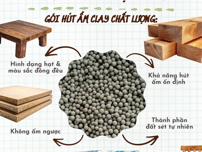Gói hút ẩm clay cho ngành gỗ 3