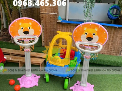Trụ bóng rổ mầm non, trụ bóng rổ 3 vòng trẻ em 4