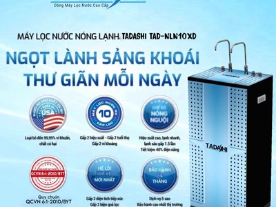 Máy lọc nước RO Tadashi 2 vòi nóng lạnh nguội TAD-NLN10XD 0
