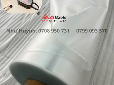 Màng nhựa dẻo đục mờ - may túi mỹ phẩm 1