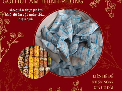 Gói hút ẩm Clay   Giải pháp bảo quản hạt dinh dưỡng khô ráo, giữ trọn độ giòn 0