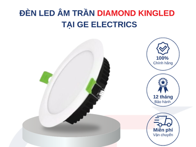 Đèn LED âm trần Diamond Kingled tại GE Electrics 0