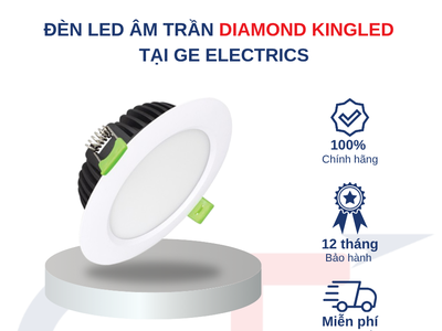 Đèn LED âm trần Diamond Kingled tại GE Electrics 2