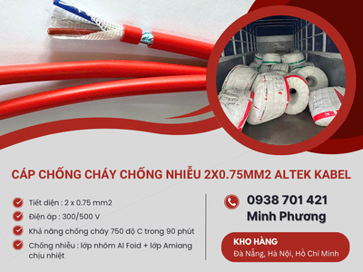 Cáp chống cháy chống nhiễu 2x0.75mm  Altek Kabel - Báo giá, ứng dụng mới nhất 2026 0