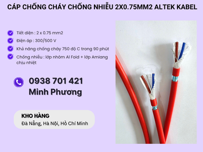 Cáp chống cháy chống nhiễu 2x0.75mm  Altek Kabel - Báo giá, ứng dụng mới nhất 2026 1