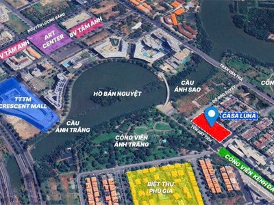 Vị trí dự án casa luna phú mỹ hưng 1