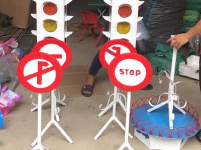 Bộ đèn tín hiệu giao thông thông cỡ 1m2 cho Nhà trường dạy trẻ học giao thông 0945802244 3