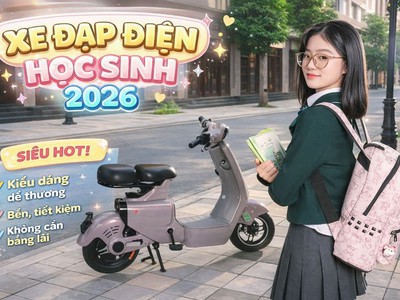 Xe Đạp Điện Học Sinh 2026 Lựa Chọn An Toàn, Tiết Kiệm Đúng Luật 0