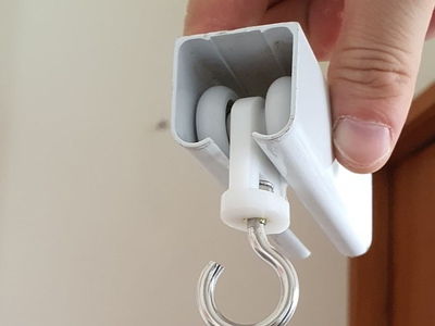 Cc sỉ lẻ Bánh xe chạy rèm, bánh xe có móc treo, bánh xe rèm ngăn lạnh, bánh xe rèm nhựa PVC 1