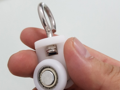 Cc sỉ lẻ Bánh xe chạy rèm, bánh xe có móc treo, bánh xe rèm ngăn lạnh, bánh xe rèm nhựa PVC 3