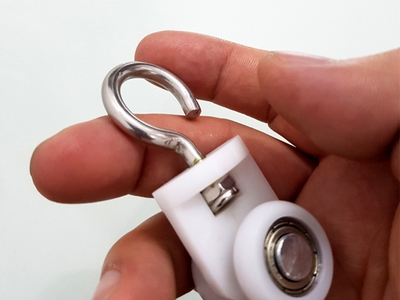 Cc sỉ lẻ Bánh xe chạy rèm, bánh xe có móc treo, bánh xe rèm ngăn lạnh, bánh xe rèm nhựa PVC 4