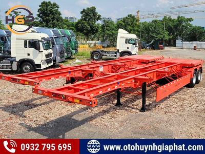 Giải pháp vận chuyển đa dạng: Mooc xương 2 dí 40 feet CIMC Huajun 2026 0