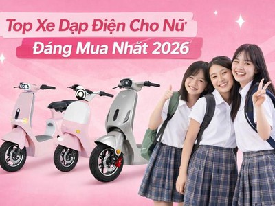 Top xe đạp điện cho nữ thời trang   đẹp, nhẹ, đáng mua 2026 0