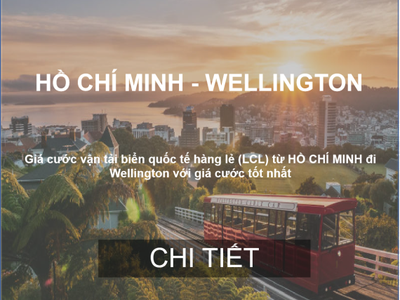 Cước Vận Chuyển Hàng Lẻ Từ Hồ Chí Minh Đến Wellington 0