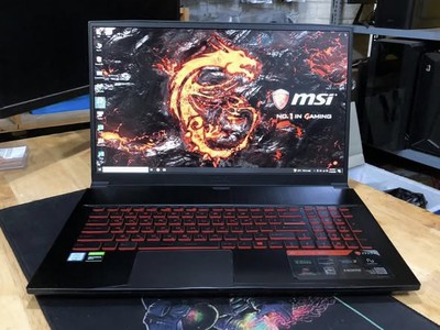Laptop MSI GF75 Thin Core i7-9750H Ram 16GB SSD 512GB VGA Rời GTX 1650 Màn 17.3 Full HD Máy đẹp 0