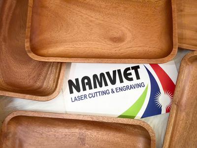 Laser Nam Việt cung cấp mâm, khay gỗ khắc logo theo yêu cầu 5