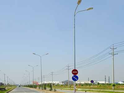 Cột đèn cao áp cần đôi vuông góc PN06 chiếu sáng đô thị 0