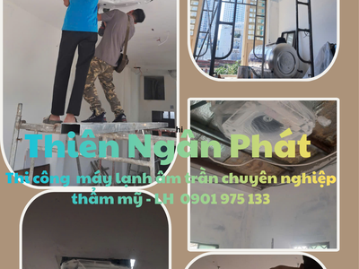 Lắp đặt máy lạnh Daikin âm trần 5 ngựa cho nhà hàng tiệc cưới 0