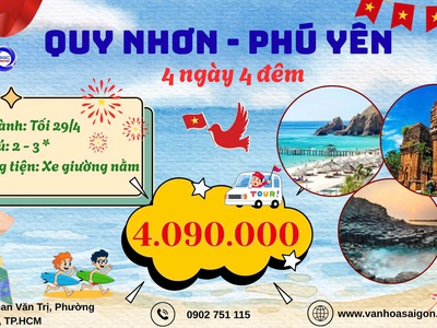 Chill lễ 30.4 cùng Quy Nhơn - Phú Yên 4N4D 0