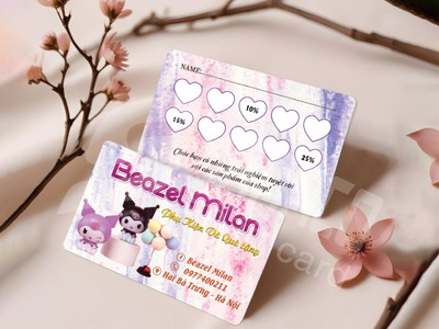 Thẻ tích điểm, thẻ liệu trình spa 0