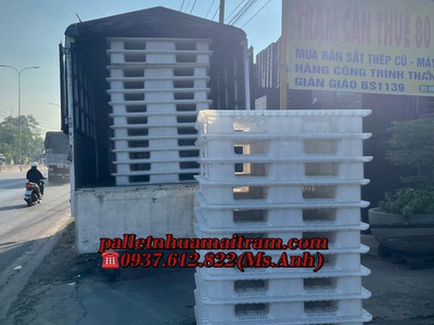  Cung Cấp Pallet Nhựa Màu Trắng  - Đẹp Mắt, Sạch Sẽ, Nhìn Là  Say Nắng    3