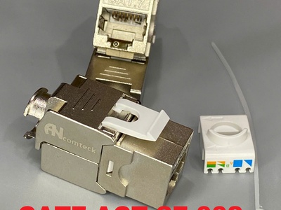 Phân phối Hạt mạng Cat6 UTP ANCOMTECK AC-US6-P100, chân sole đồng rãnh to 6