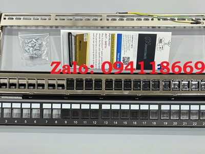 Phân phối thanh đấu nối patch panel 48 cổng Cat5/Cat6 mã 48S2U hãng Ancomteck 3