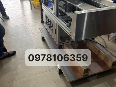 Máy dán hai đầu cạnh hộp, máy dán hộp bằng keo nóng, máy dán hộp trà cafe 0