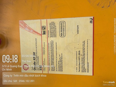 Đơn giá dầu nhớt Castrol, Shell, Saigon Petro, Mobil 2026 1