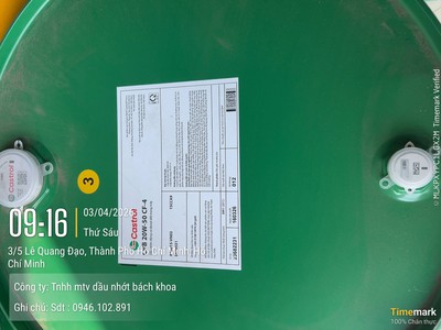 Đơn giá dầu nhớt Castrol, Shell, Saigon Petro, Mobil 2026 2