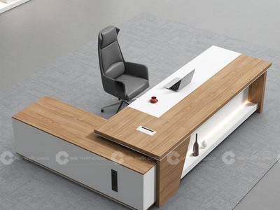 Bàn Giám Đốc Gỗ Công Nghiệp Chữ L Bền Đẹp 2