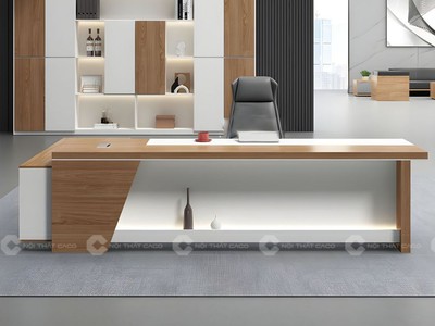 Bàn Giám Đốc Gỗ Công Nghiệp Chữ L Bền Đẹp 1