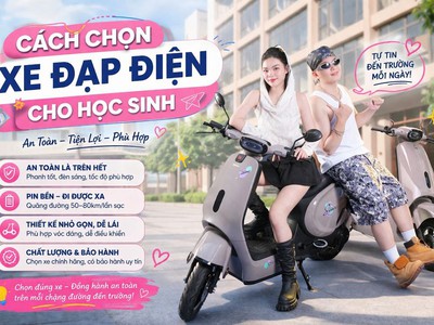 Chia sẻ cách chọn xe đạp điện cho học sinh   kinh nghiệm thực tế 0