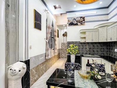 Nhà trệt lầu mới đẹp - full nội thất - góc 2 mặt tiền hẻm 553 đường 30.4 - gần chợ da liễu 2