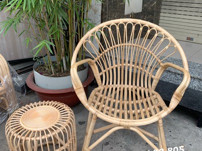 Ghế mây tự nhiên đuôi công nhỏ giá rẻ 0