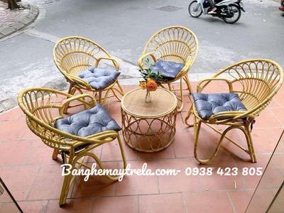 Ghế mây tự nhiên đuôi công nhỏ giá rẻ 5