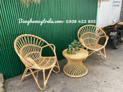 Ghế mây tự nhiên đuôi công nhỏ giá rẻ 6