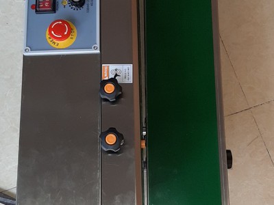 Máy hàn miệng túi cafe liên tục, máy ép bao bì nilong, máy hàn túi có đóng date 0