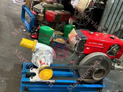 Máy bơm nước công suất lớn Văn Thể VT10 đầu nổ D24 mát gió giá rẻ 2